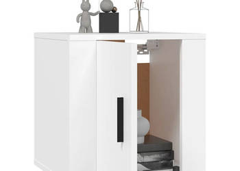 Wiszące szafki telewizyjne 2 szt. białe 40x345x40 cm WM-816641