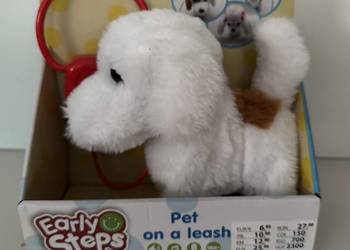 Pluszowy piesek na smyczy Early Steps – Pet on a leash