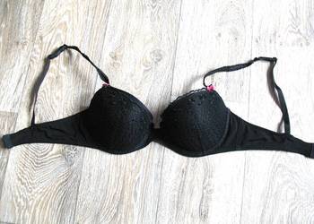 Biustonosz push-up 36 B czarny