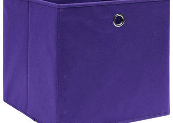 Pudełka z włókniny 10 szt. 28x28x28 cm fioletowe WM-325213