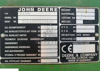 John Deere 620r - Podłoga