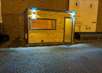 Sauna ogrodowa premium z przedsionkiem