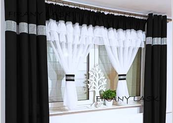 Firana do salonu pokoju firanki falbanki cyrkonie