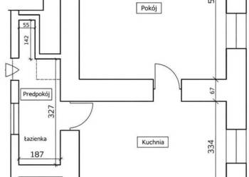 Mieszkanie parter 43m dwa pokoje