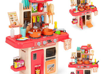 Kuchnia dla dzieci dźwięki led generator pary 42 akcesoria różowa