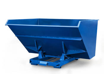 Kontener metalowy uchylny do wózka widłowego 4000l