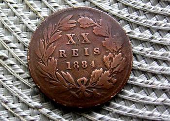 Portugalia 20 Reis 1884r