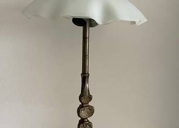 Stara lampa biurkowa , stołowa mosiężna