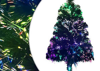 vidaXL Sztuczna choinka z lampkami światłowodowymi（SKU:246402）