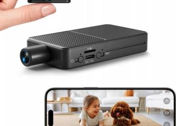 Kamera mini HD WiFi – bezprzewodowy monitoring domu, MicroSD