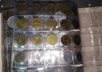 Sprzedam monety różne z PRL-u 264 sztuki+klaser z monetami