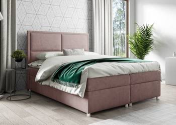 Dwuosobowe kontynentalne łóżko z materacem K-11 + pojemnik 160x200 cm