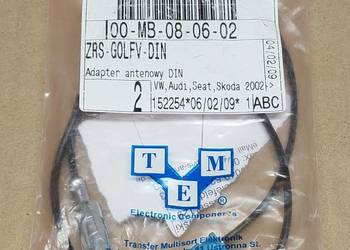 ADAPTER ANTENOWY DIN FAKRA VW AUDI SEAT SKODA 2002-