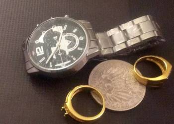 Moneta antyki zegarek pierscionki