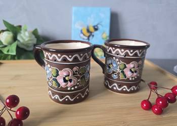 Zestaw 2 małych kubków 150ml handmade