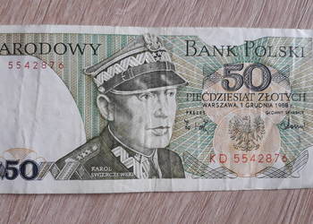 50 złotych 1 XII 1988 r seria KD #2