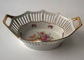 Porcelanowy Koszyk Niemcy GDR Porcelana Porcelanowy Koszyk Niemcy GDR Porcelana