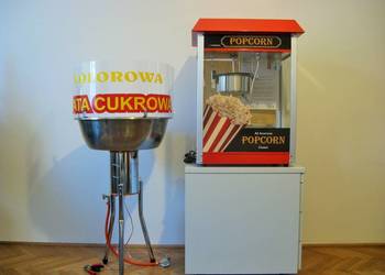 Nowa maszyna do waty cukrowej, wata cukrowa, ATEST, popcorn