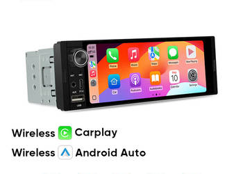 Radio Ainavi 6.36" IPS 1Din – Bezprzewodowy CarPlay & Android Auto