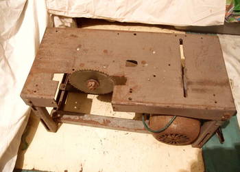 Jednofazowa Krajzega- piła stołowa do drewna  PRL