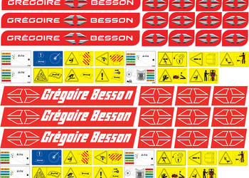 Naklejki na maszyny Gregoire besson