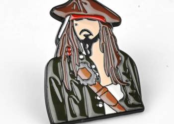 Jack Sparrow | 3 cm | Metal | Przypinka | Pirates of the Caribbean