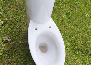WC kompakt Cersanit poziomy odpływ na budowę używany