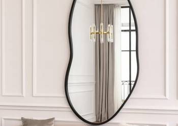 Lustro o organicznym kształcie w ramie - BARYT W RAMIE