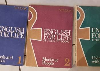 angielski, książka, english for life, cook, 3 części,komplet