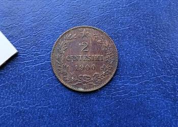 Stare monety 2 centesimi 1900 Włochy