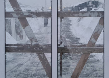 OKNA KacprzaK Witryna 150X145 FIX Używany PCV Plastikowy