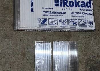 Poliwęglan komorowy 16mm bezbarwny płyta 695x1200mm UV zadaszenie plexa PC