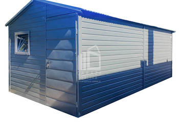 Schowek - Domek Ogrodowy 3x6 - Drzwi - Okno - Antracyt - Dach Dwuspad ID649