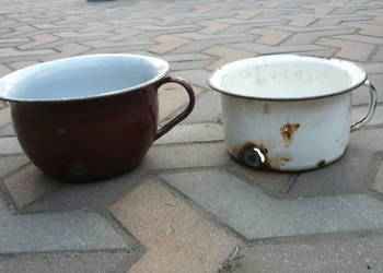 Nocnik stary metalowy PRL Nocnik stary metalowy PRL