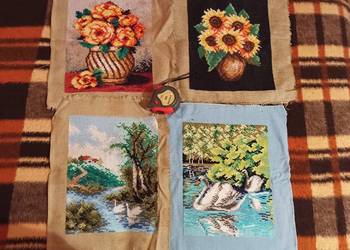 obrazy krzyżykowe(kwiaty, łabędzie) obrazy krzyżykowe(kwiaty, łabędzie)