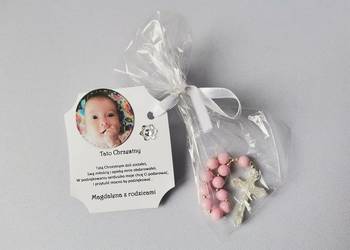 Różaniec Różowy Podziękowanie Chrzest Święty - Dla Taty Chrzestnego Ze Zdję