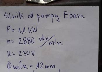 Silnik 1,1 kW n 2800 obr od pompy