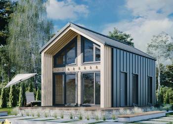 DREWNIANY DOMEK CAŁOROCZNY HORYZONT 65 + 21 M2
