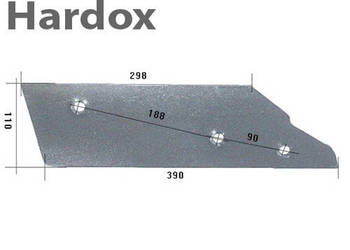 Płoza krótka HARDOX 278075/L części do pługa KUHN