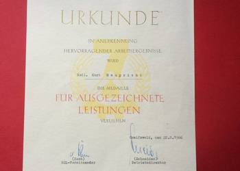 ( 1234 ) Certyfikat Kurta Rauprich