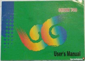INSTRUKCJA OBSŁUGI - INTEL 740 AGP CARD ORION 740