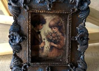 Handmade ramka obrazek vintage