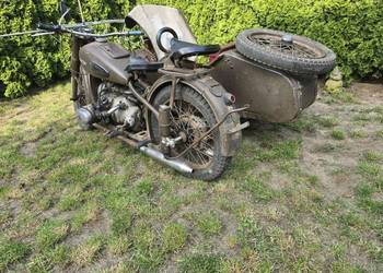 Motocykl URAL- M 61 z koszem i dokumentami