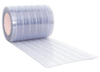 Kurtyna paskowa przezroczysta 300 mm x 26 mm 25 m PVC WM-153864