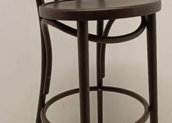 hoker krzesło barowe wysokie buk gięty wiedeńskie A-18