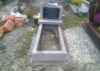 Demontaż pomnika, rozebranie nagrobka, rozbiórka, Cmentarz Osobowicka, cena