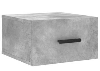 Wisząca szafka nocna szarość betonu 35x35x20 cm WM-829844