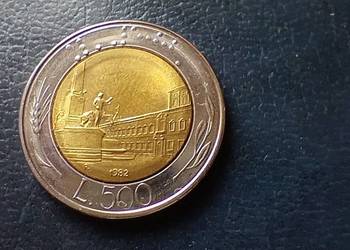 Stare monety 500 lir 1982 Włochy