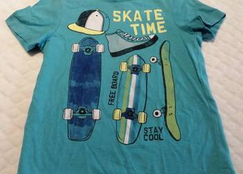 Koszulka, krótki rękaw, niebieska, skate time, 98 (Odzież)