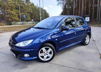 Peugeot 206 1.4 8V 75KM, Piękny lakier, Niski przebieg, 2xkpl.kół. stan bdb